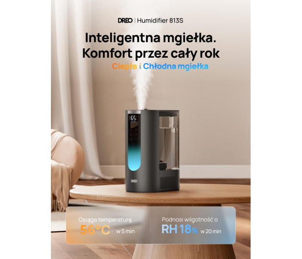 DREO Nawilżacz powietrza 813S czarny - 1503973 - zdjęcie 5
